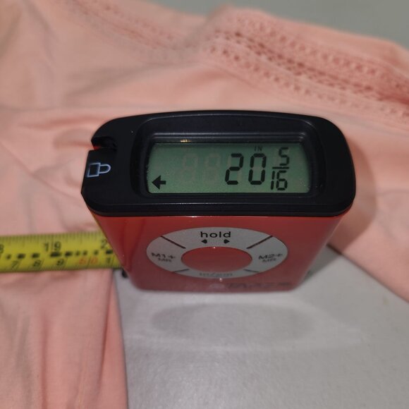 Lands End Womens Light Pink Crochet Sleeve Tunic Top L 2380 - Picture 5 of 7